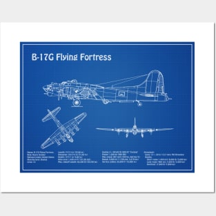 Boeing B-17 Flying Fortress Bomber - AD Posters and Art